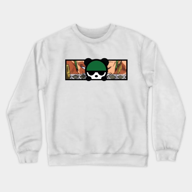 Sword Pirate Panda Crewneck Sweatshirt by Bambu